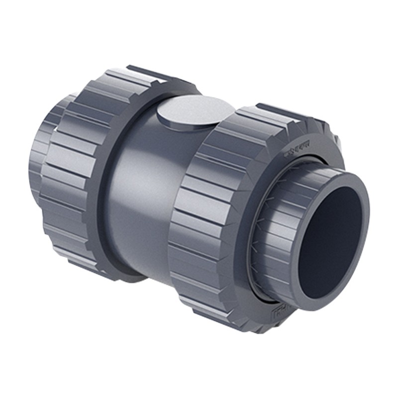 Зворотний клапан ПВХ Hidroten 1016006 пружинний, з ущільненням EPDM, d63 мм